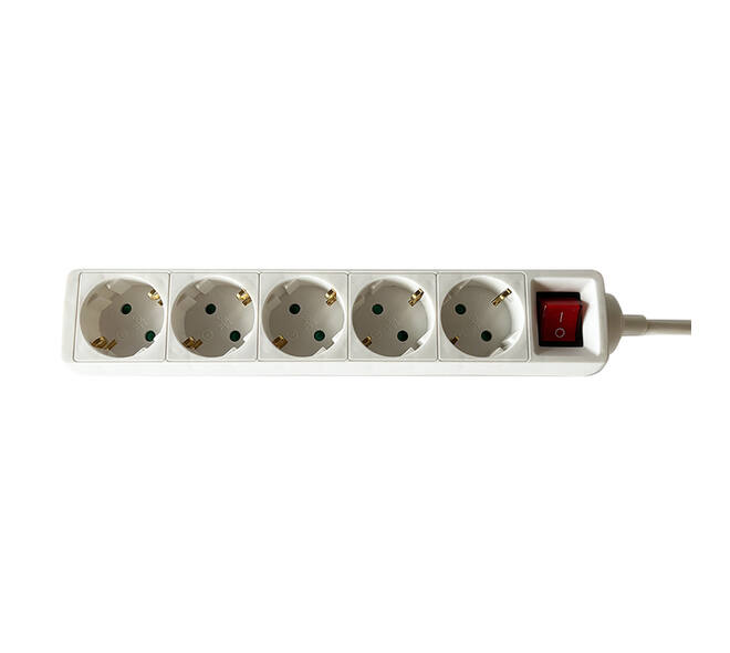 Stekkerdoos BRASQ  5 voudig 1.4 meter wit