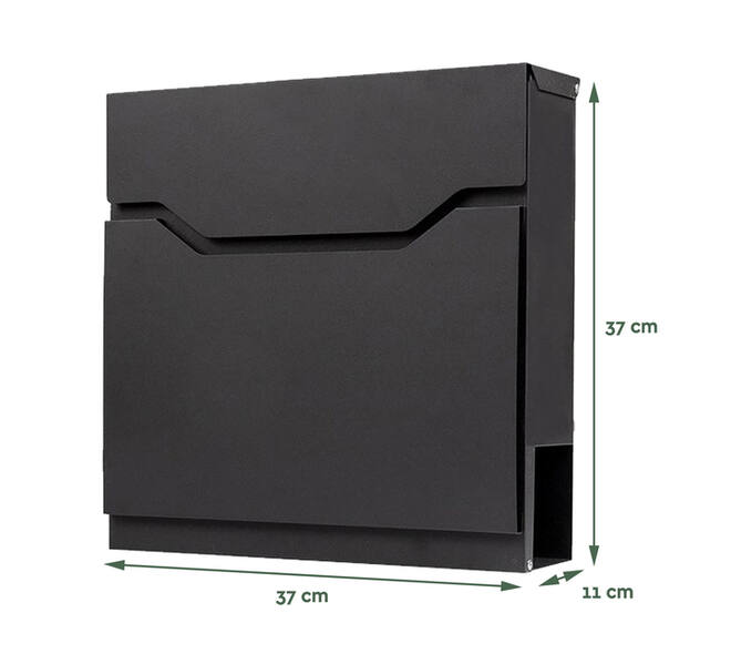 Brievenbus BRASQ PB300 Premium zwart
