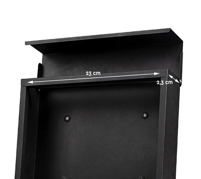Brievenbus BRASQ PB300 Premium zwart