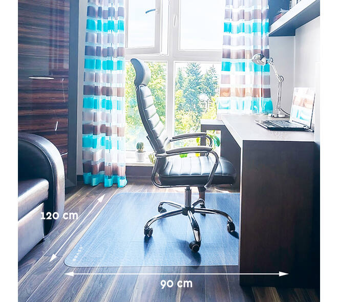 Stoelmat BRASQ PVC 90x120 voor harde vloer