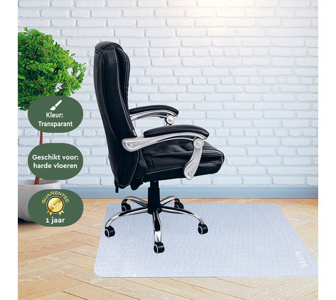 Stoelmat BRASQ PVC 90x120 voor harde vloer