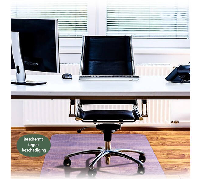 Stoelmat BRASQ PVC 90x120 voor harde vloer