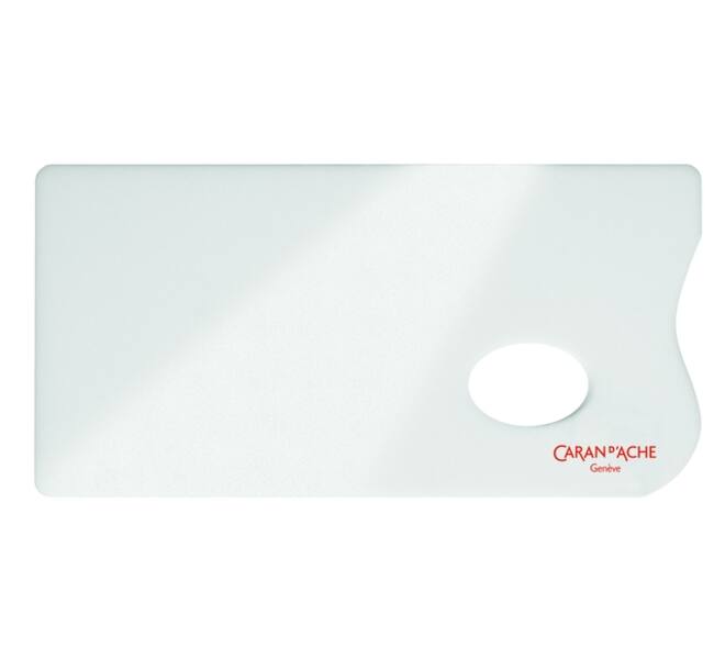 Verfpalet Caran d'ache plexiglas 26x13cm wit