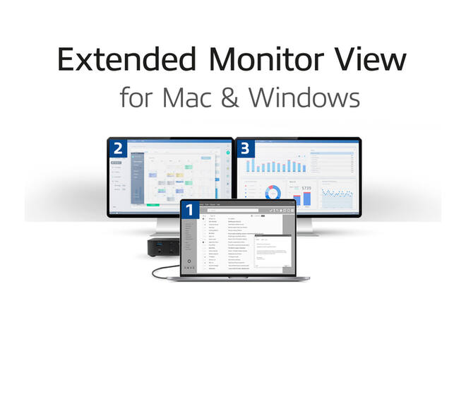 Dockingstation ACT USB-C Dual Monitor met Power Delivery