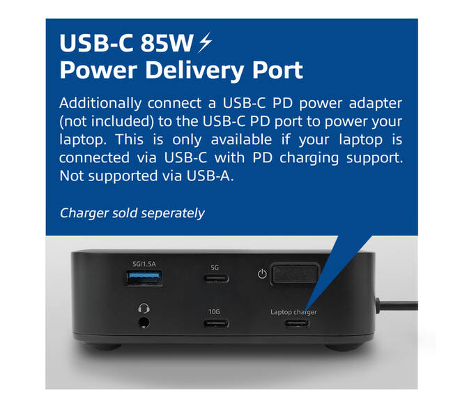 Dockingstation ACT USB-C Dual Monitor met Power Delivery