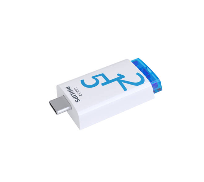 USB stick 3.2 Philips Click USB-C 512GB blauw
