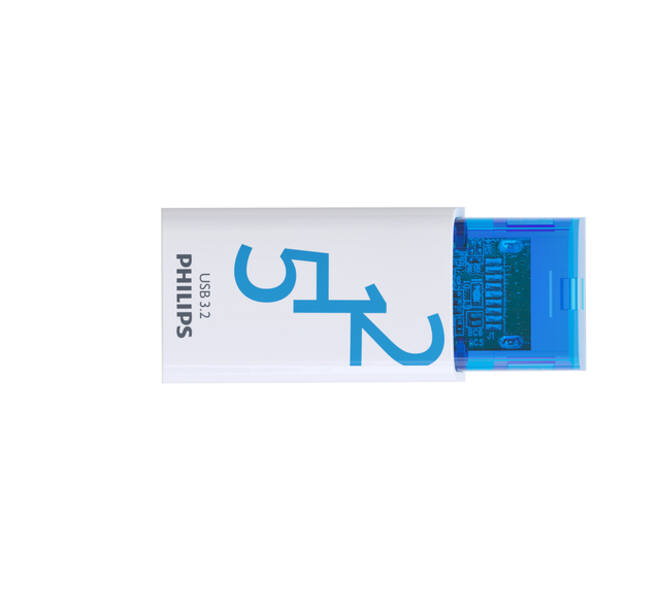 USB stick 3.2 Philips Click USB-C 512GB blauw