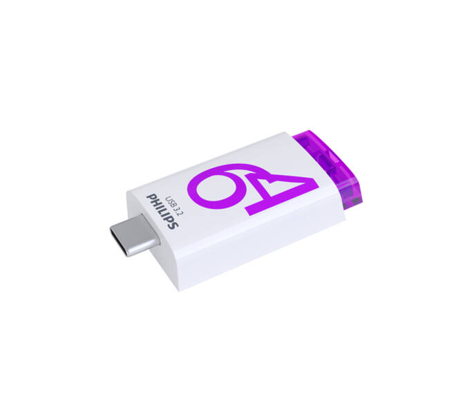 USB stick 3.2 Philips Click USB-C 64GB paars