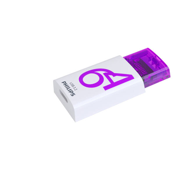 USB stick 3.2 Philips Click USB-C 64GB paars