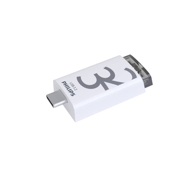 USB stick 3.2 Philips Click USB-C 32GB grijs
