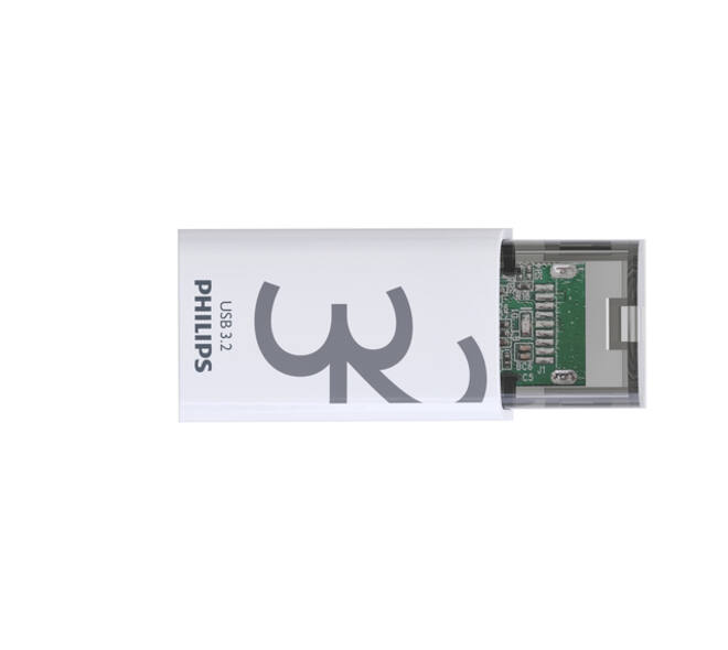 USB stick 3.2 Philips Click USB-C 32GB grijs