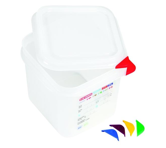 Voedseldoos Araven GN 1/6 met deksel 2600 ml 4 stuks
