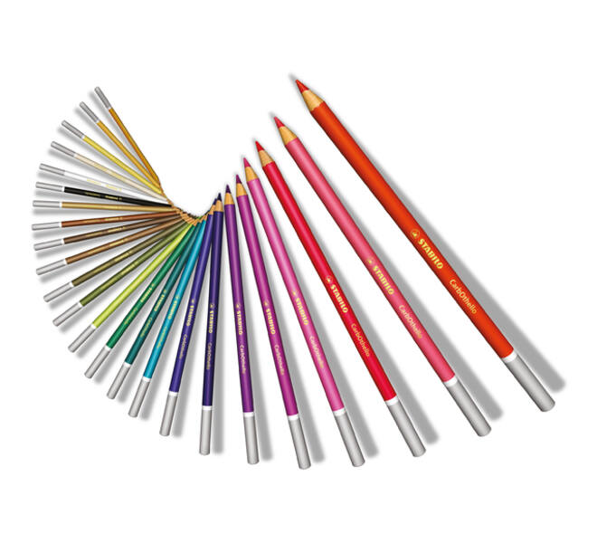 Kleurpotloden STABILO CarbOthello kalkpastel assorti blik à 60 stuks