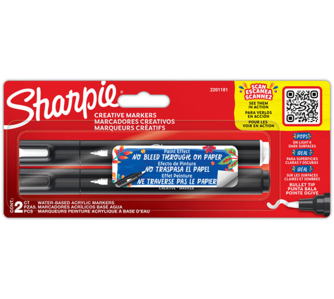 Creatieve marker Sharpie assorti 2 stuks
