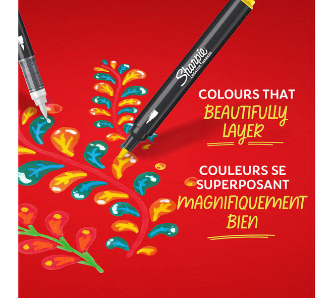 Creatieve marker Sharpie assorti blister à 5 stuks