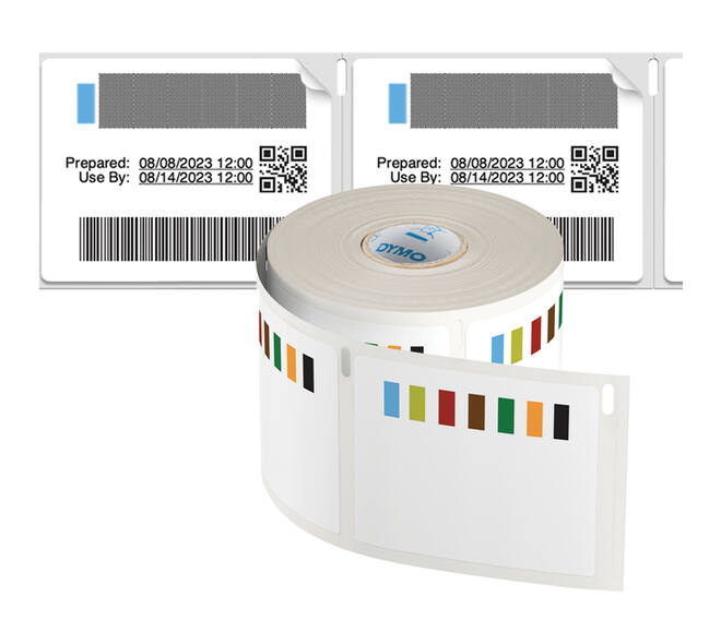 Etiket Dymo LabelWriter voedselhoudbaarheid 54x70mm 1 rol á 400 etiketten wit