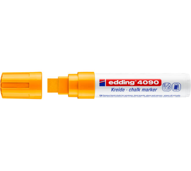 Krijtstift edding 4090 window blok 4-15mm neon oranje