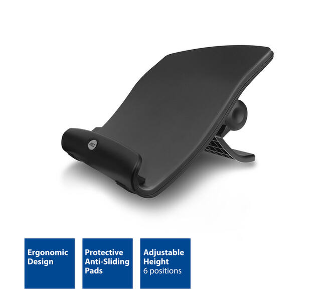 Laptopstandaard ACT 6 standen 4-p hub