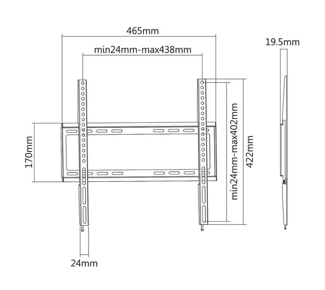 TV wandsteun ACT 32 tot 55 inch VESA