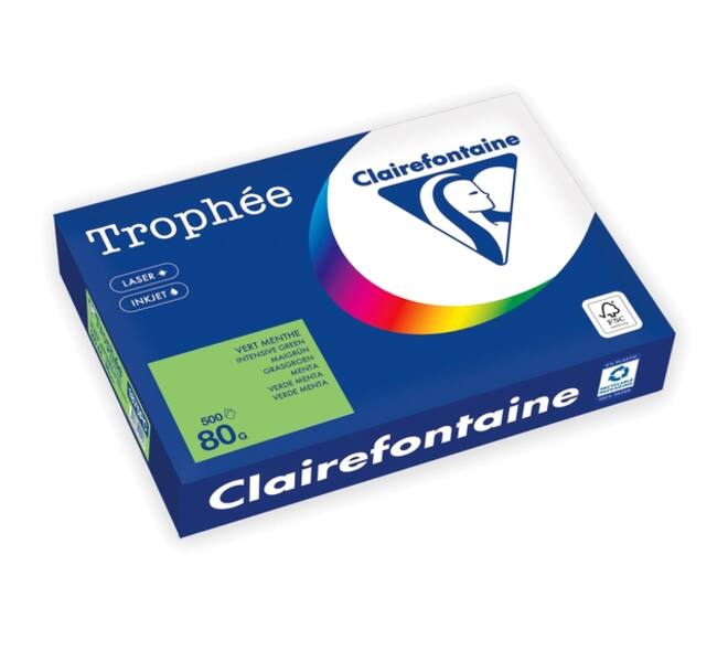 Kopieerpapier Trophée A4 80gr grasgroen 500 vel