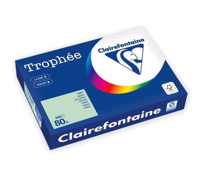 Kopieerpapier Trophée A4 80gr groen 500 vel