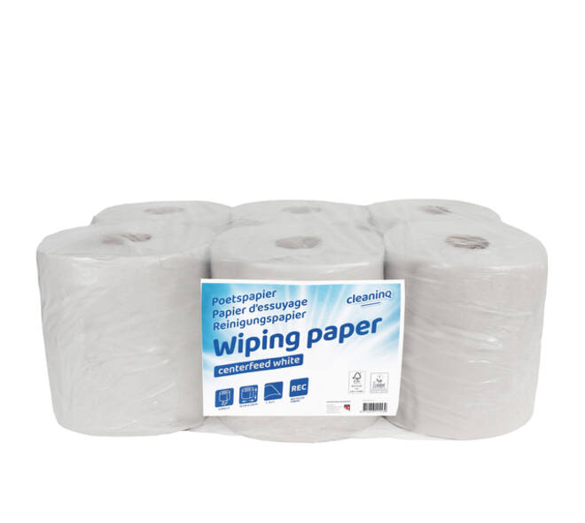 Poetspapier Cleaninq M2 1-laags 6x270m wit