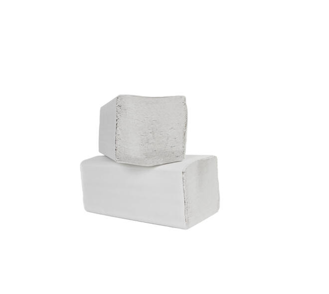 Handdoek Cleaninq H3 z-vouw 2-laags 225x220mm 20x200 vel wit