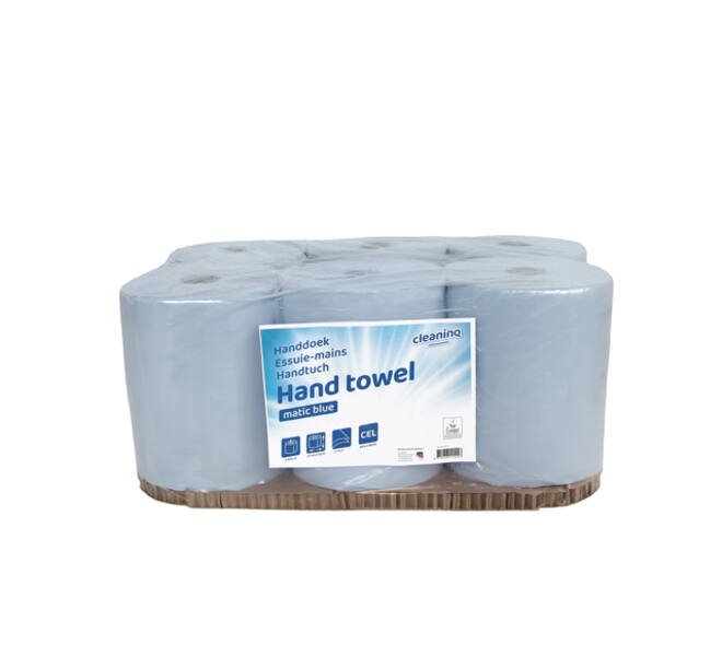 Handdoekrol Cleaninq H1 Matic 2-laags 6x150m blauw