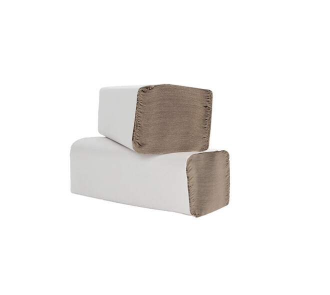 Handdoek Cleaninq H3 z-vouw 1-laags 250x230mm 20x250 vel naturel