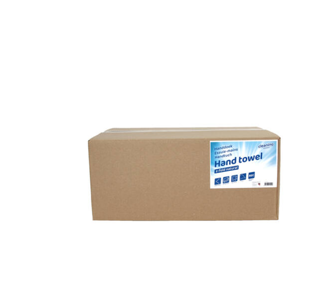 Handdoek Cleaninq H3 z-vouw 1-laags 250x230mm 20x250 vel naturel