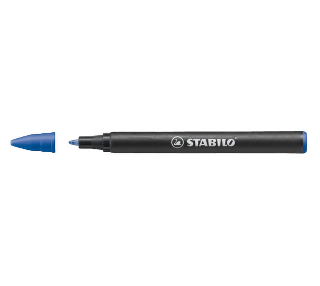 Rollerpenvulling STABILO Easyoriginal fijn blauw doosje à 20 stuks