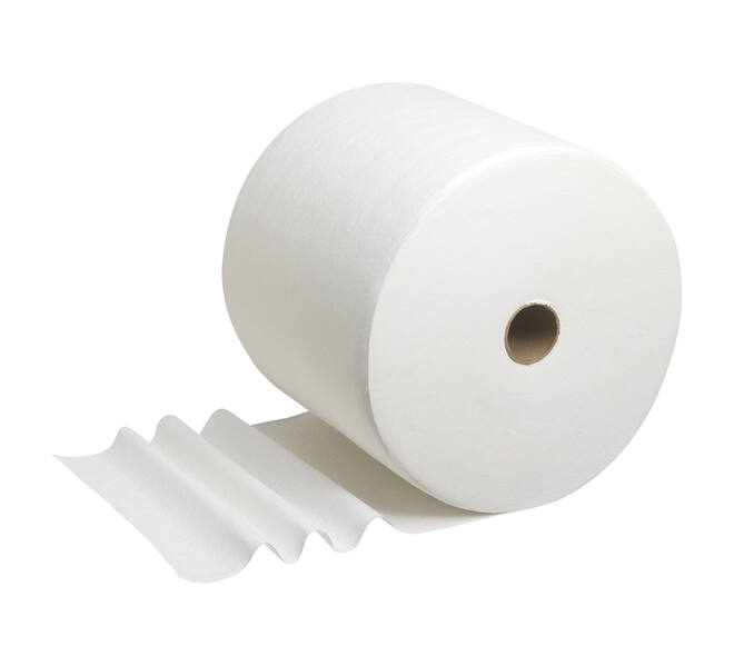 Poetsrol WypAll L40 PowerClean 1-laags 315mmx232m 750 vel wit 7452