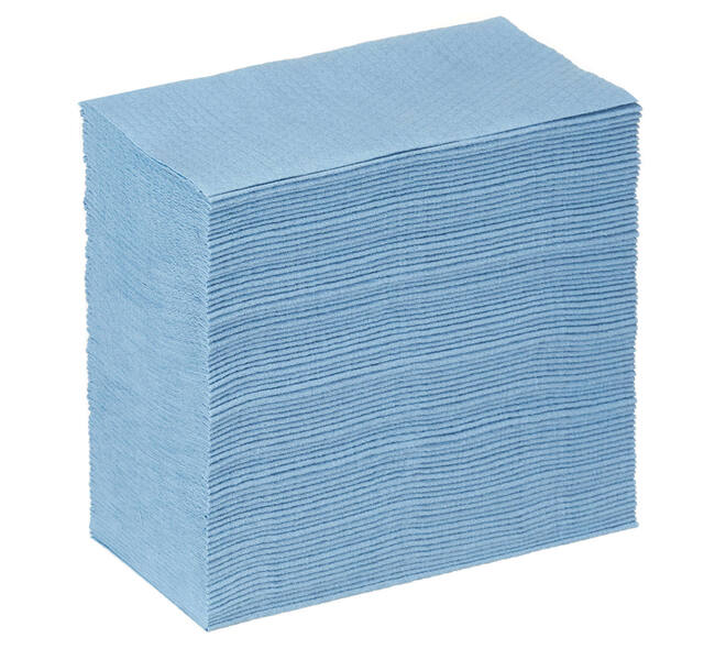 Poetsdoek WypAll X80 Powerclean 426x212mm 80vel dispenserdoos blauw 8295