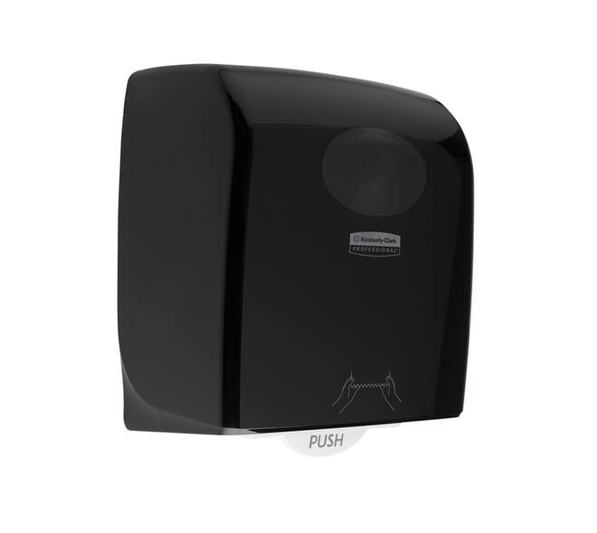 Handdoekroldispenser Aquarius zwart 7376