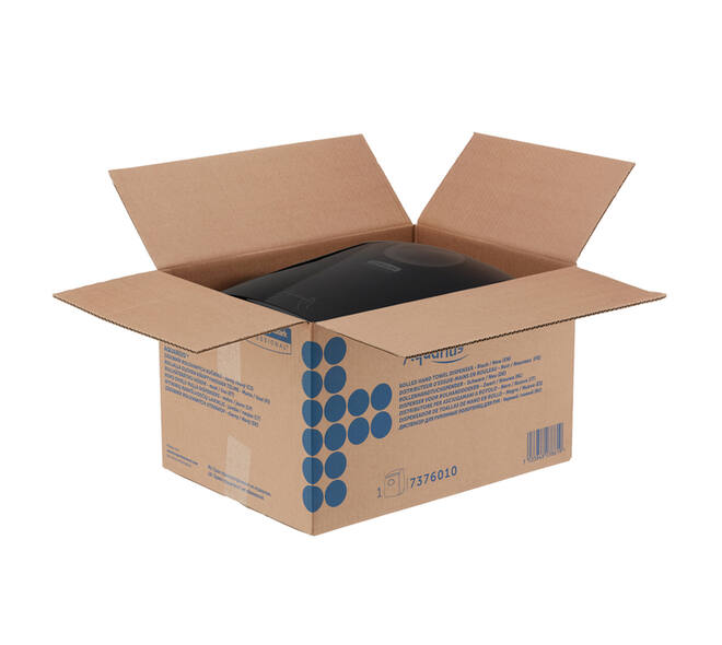 Handdoekroldispenser Aquarius zwart 7376