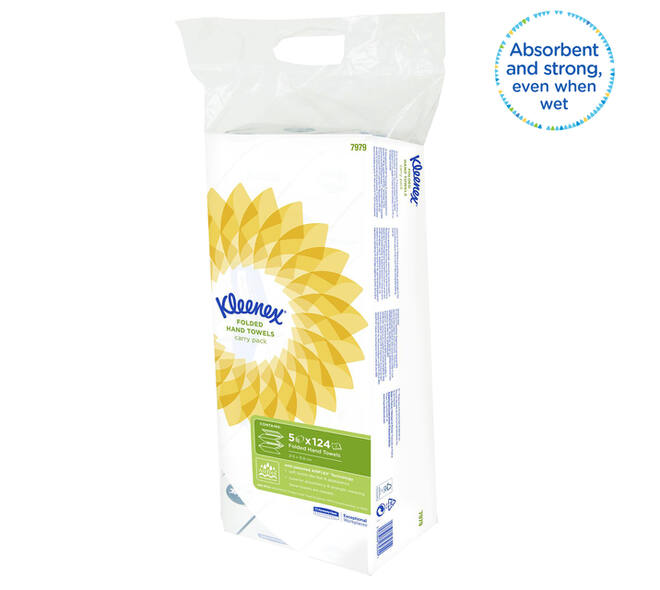 Handdoek Kleenex Ultra i-vouw 2-laags 215x315mm 5x124stuks 7979