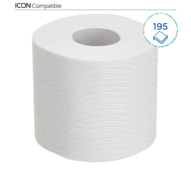 Toiletpapier Kleenex 3-laags 195vel wit 8459