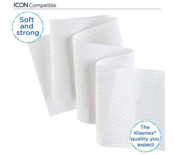 Toiletpapier Kleenex 3-laags 195vel wit 8459