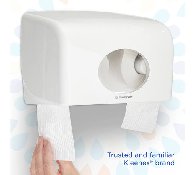 Toiletpapier Kleenex 3-laags 195vel wit 8459