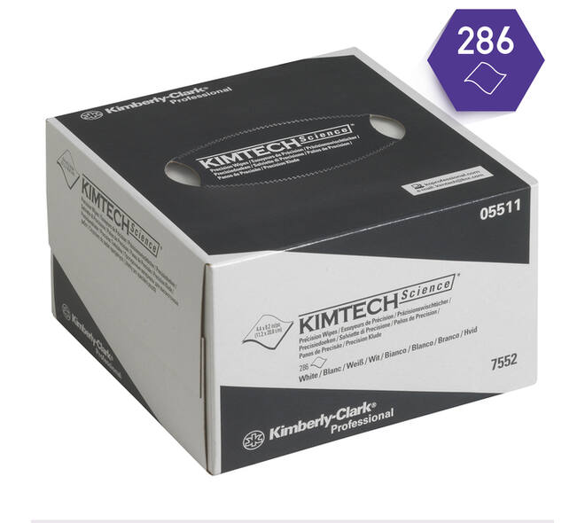 Poetsdoek Kimtech Science 208x112mm 30x286vel dispenserdoos wit 7552