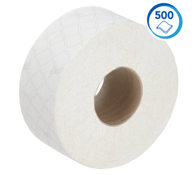 Toiletpapier Scott Essential jumbo 2-laags 200m wit 8614