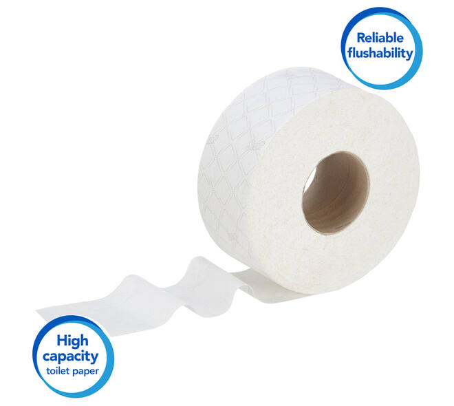 Toiletpapier Scott Essential jumbo 2-laags 200m wit 8614