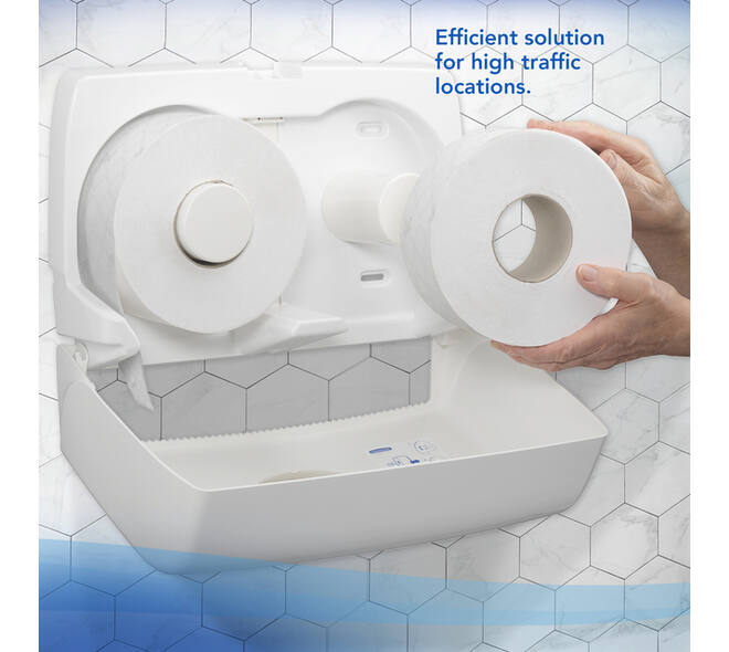 Toiletpapier Scott Essential jumbo 2-laags 200m wit 8614
