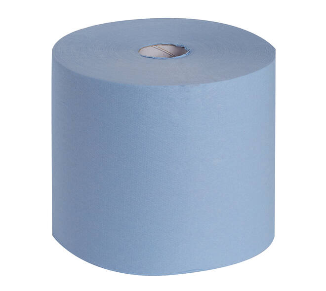 Poetsrol WypAll L10 Extra 1-laags 235mmx380m 1000 vel blauw 7472