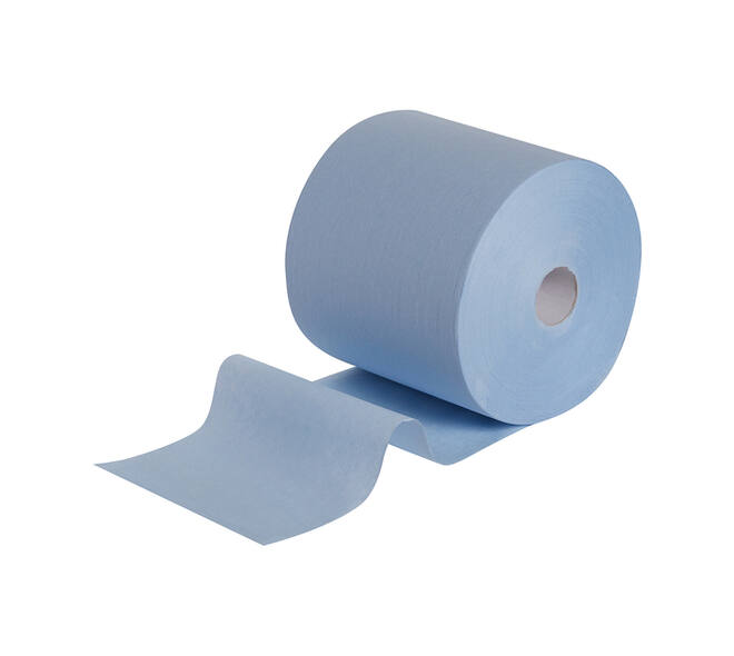 Poetsrol WypAll L10 Extra 1-laags 235mmx380m 1000 vel blauw 7472