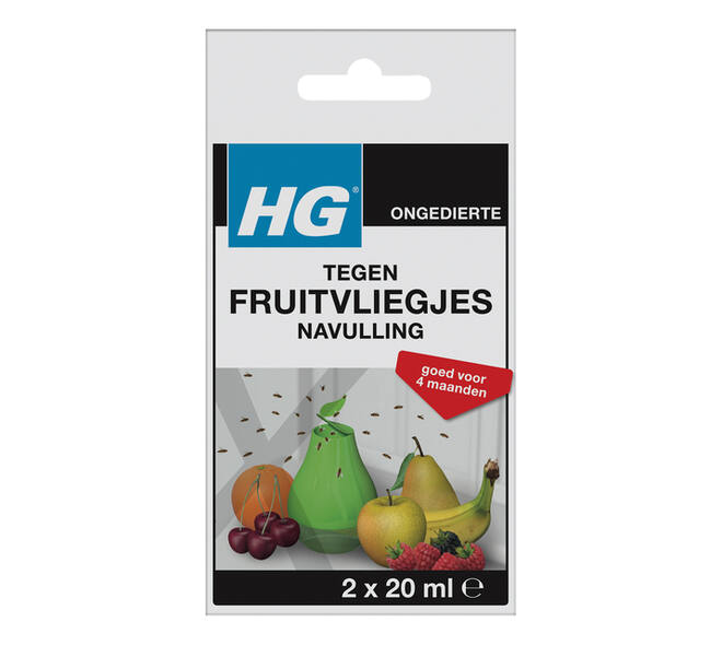 Fruitvliegjesval HG HGX navulling 2x20ml