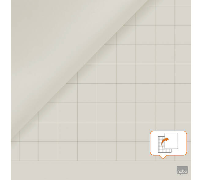 Flipoverpapier Nobo standaard 65x95cm dubbelzijdig rol 50vel