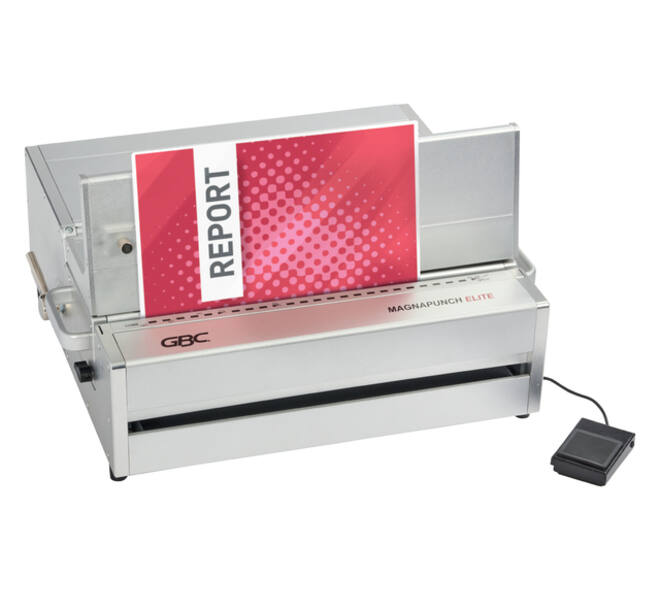 Ponsmachine GBC Multibind Magnapunch Elite + voetpedaal