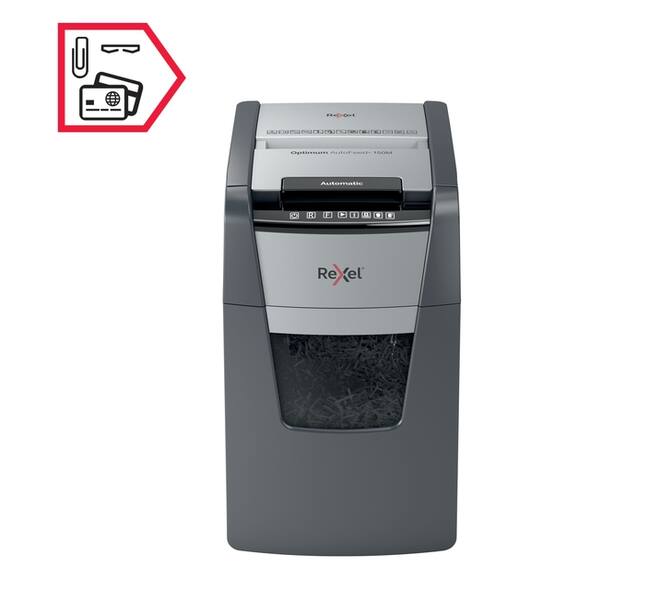 Papiervernietiger Rexel Optimum Auto+ 150M P5 snippers 2x15mm