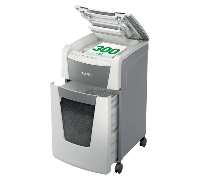 Papiervernietiger Leitz IQ Auto+ Office 300 P5 snippers 2x15mm